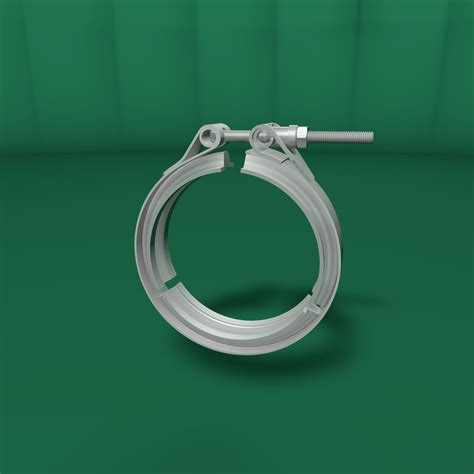Хомут для соединения двух труб 3D Модель $10 - .c4d .3ds .obj .stl .wrl ...