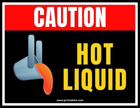32 Printable Hot Water Sign Templates Printableo