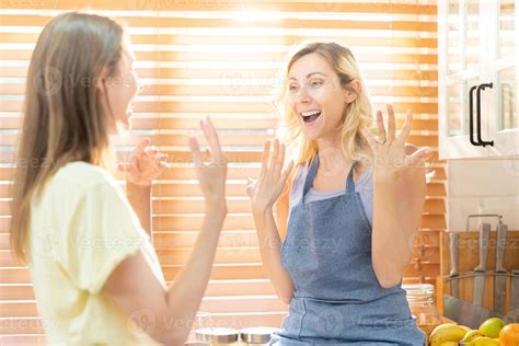 Happy Lgbtq Lesbian Smiling Showing Couple Wedding Rings Happiness With Love Together Cheerful