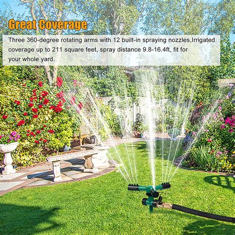 Kaufe Grad Automatische Garten Sprinkler Bew Sserung Gras Rasen