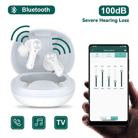 Купить Слуховой аппарат Bluetooth, перезаряжаемые наушники, управление ...