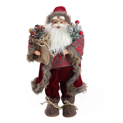 Deco Santa Djeda Mraz Crvena 45cm Kengur