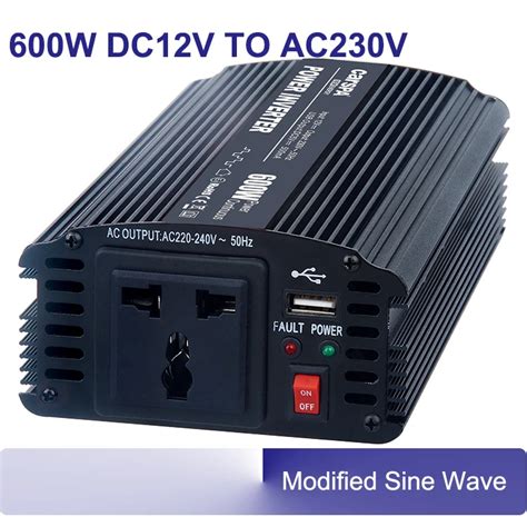 600w Power Inverters DC 12v To AC 220V 230v 600w 50 60hz Modified Sine