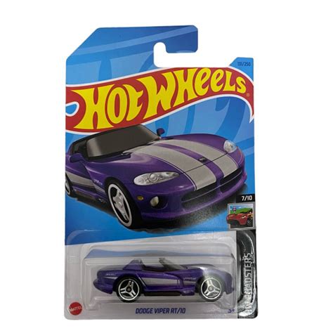 Hot Wheels металлическая машинка коллекционная в масштабе DODGE VIPER RT купить с