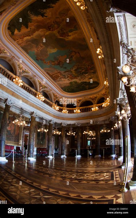 inside details of Amazon Theater (Teatro Amazonas) in Manaus city ...