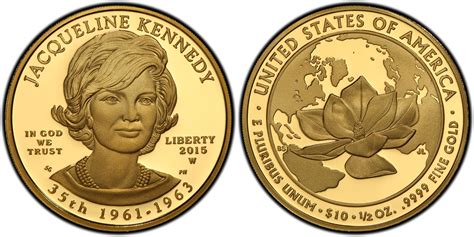 2015 W 10 Jacqueline Kennedy First Strike DCAM Proof First Spouses