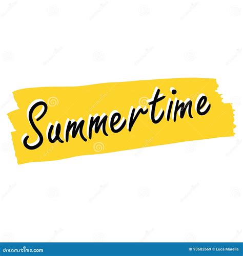 Summertime Stock Vector Illustration Of Card Artistic 93682669
