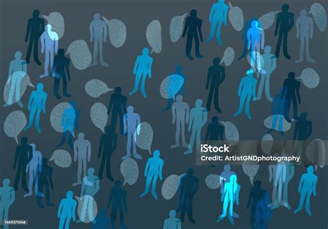 human communication stock illustration  image  abstract