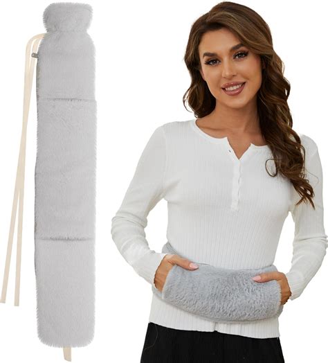 Long Hot Water Bottle With Cover 2L Large Hot Water Bottles With Hand