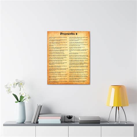Red Barrel Studio® " Scripture Walls Proverbs Chapter 8 Gold Bible " on