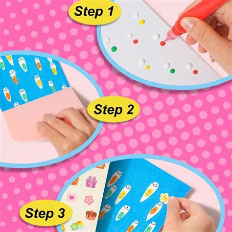 rainbow scratch art rainbow dot painting art kit children painting