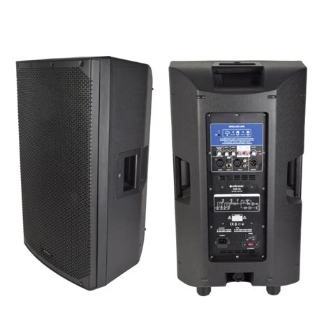 2x 350W 15 Inch Powered Pair of Active Portable PA speakers with ...