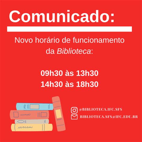 Novo Hor Rio De Funcionamento Da Biblioteca Not Cias