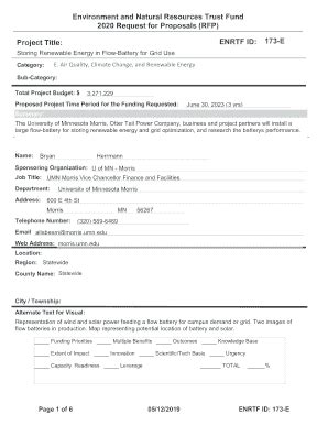 Fillable Online 2020 Request For Proposals RFP Fax Email Print