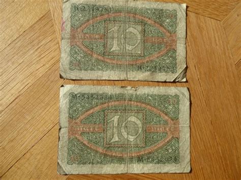 Reichsbanknoten Zehn Mark Berlin Den Februar Eur