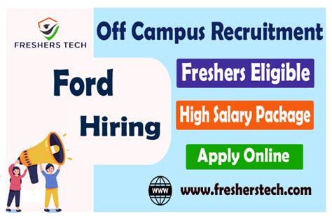 Ford Off Campus Hiring Freshers 2024 Junior Software Engineer Jobs