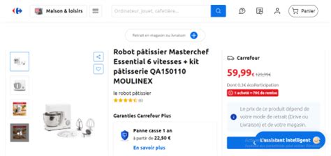 Robot P Tissier Masterchef Essential Vitesses Kit P Tisserie