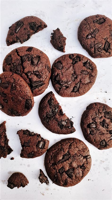 Double Chocolate Chunk Cookies