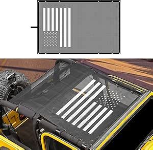 Amazon Jimen For TJ Sun Shade Mesh Bikini Top Sunshade Compatible With Jeep Wrangler TJ