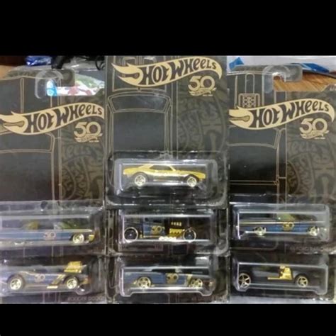 Jual Hw Hot Wheels Hotwheels Gold And Black Edition Set Shopee Indonesia