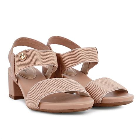 Sand Lia Modare Salto Bloco Tira El Stico Feminina Nude