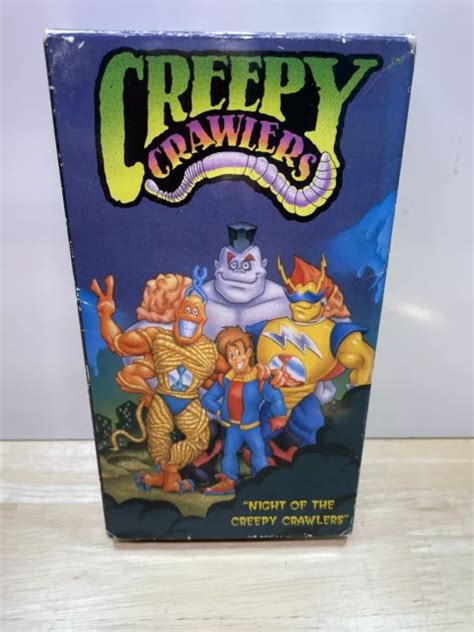 RARE VINTAGE CREEPY Crawlers VHS Tape - Children's Horror Comic Cartoon ...