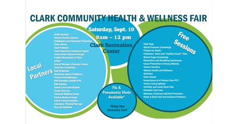 Clark Community Health And Wellness Fair This Saturday Clark Nj