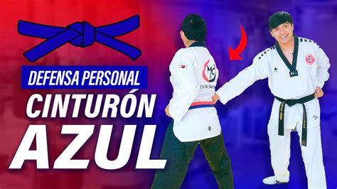 Defensa Personal Cintur N Azul Taekwondo Tutorial Youtube