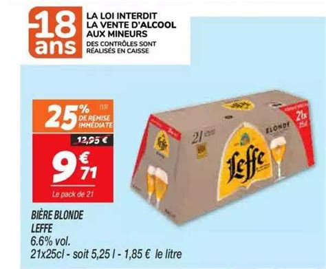 Promo Bi Re Blonde Leffe Chez Netto Icatalogue Fr