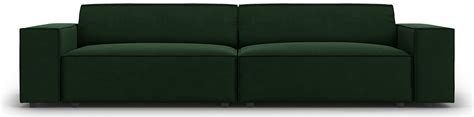 Sofa welurowa modułowa 3 os butelkowa zieleń 204 cm MIC 3S 51 F1