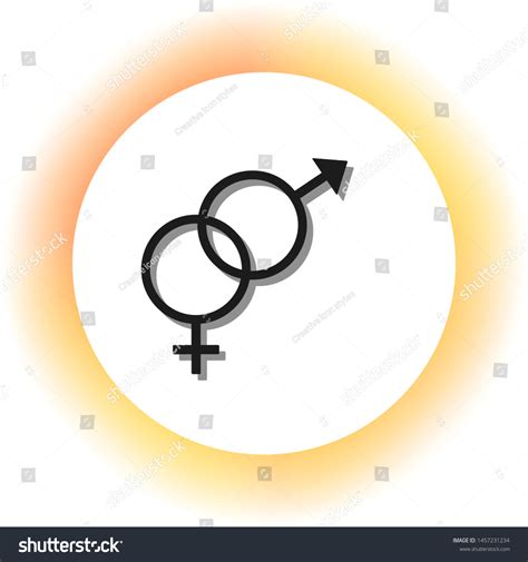 Sex Symbol Sign Dark Icon Shadow Vector De Stock Libre De Regal As Shutterstock