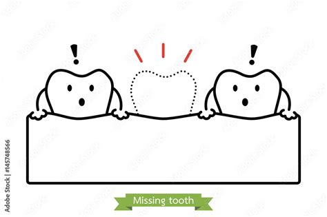 Missing Tooth Clipart Black And White