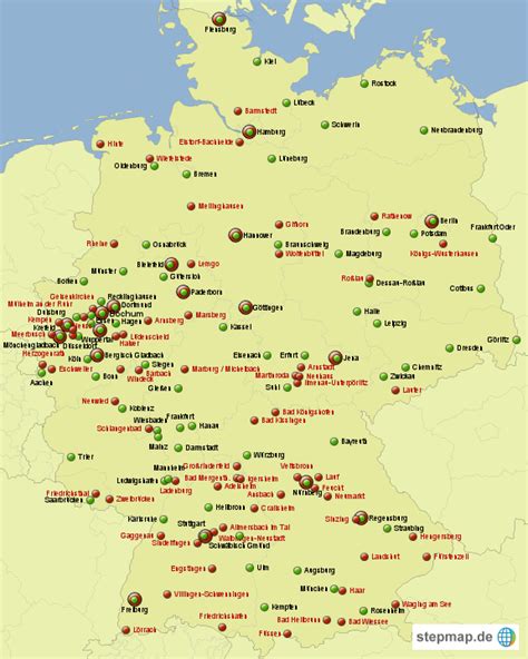 StepMap Deutschland Landkarte für Deutschland