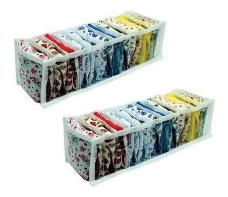 Organizador De Gavetas Lingerie 10 Unidades Transparente