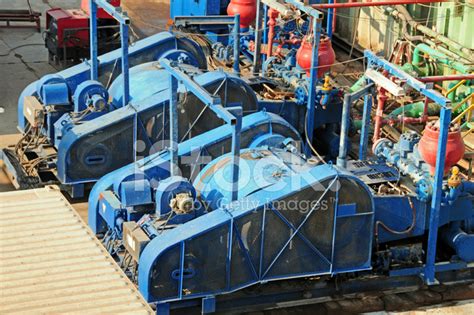 Oil And Gas Industry Mud Pumps Stock Photo Royalty Free Freeimages