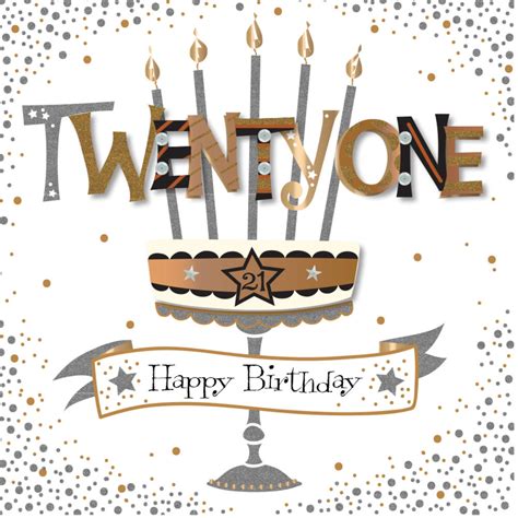 21St Birthday Card Printable