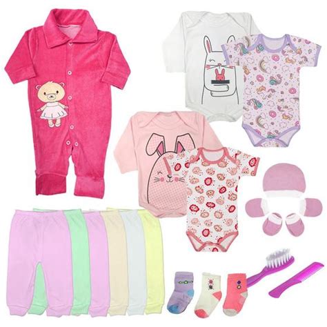 Kit Maternidade 18 Peças Enxoval Completo Roupa De Bebê Pmg Koala