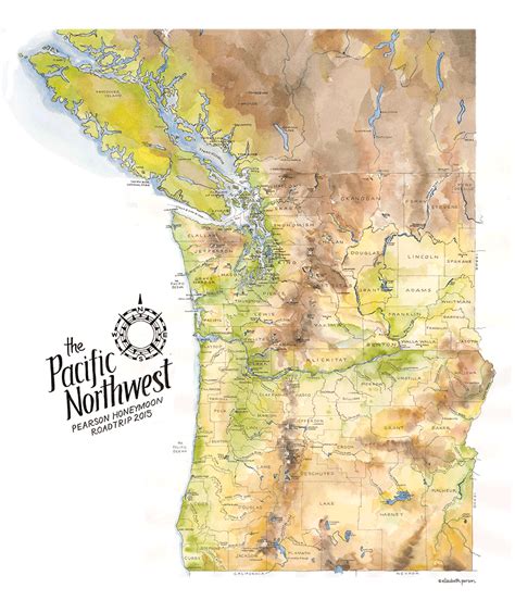 Pacific Northwest Map Outline