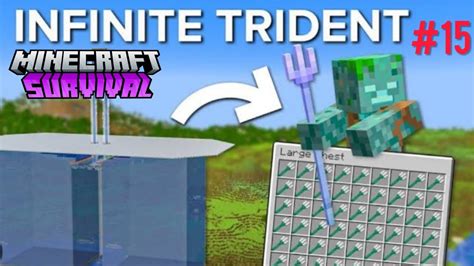 I Built An Insane Trident Farm In Survival Series Minecraft Gameplay