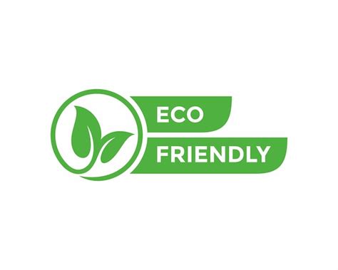 Eco amigável design de logotipo de selo de rótulo de produto natural