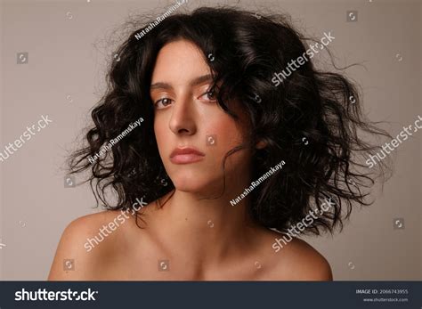 Woman Nude Makeup Curly Hair Naked Stock Photo Shutterstock