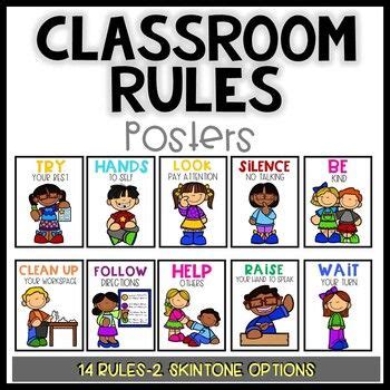 classroom rules   school decor posters classroom rules