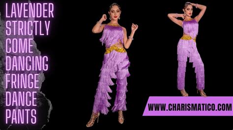 Charismatico Lavender Strictly Come Dancing Fringe Dance Pants Youtube