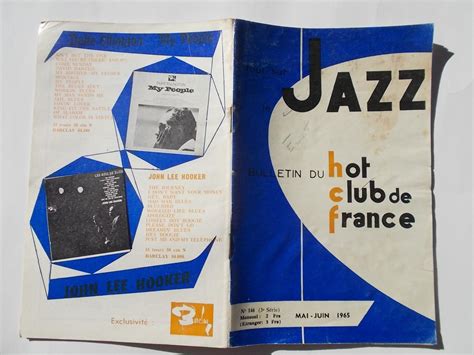Bulletin Du Hot Club De France No Mai Juin May June Magazine By Panassie Hugues