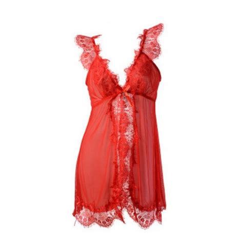 Jual Lingerie Sexy Motif Full Lace Renda Halus Baju Tidur Sexy Transparant Terbaru Fema