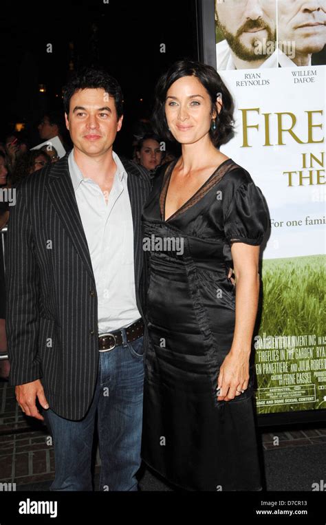 Carrie Anne Moss Husband Steven Roy The Premiere Of Fireflies In The