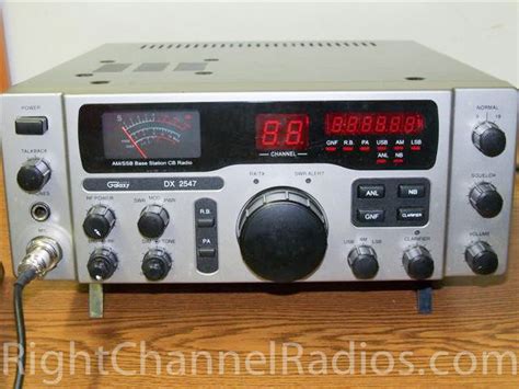 Galaxy Dx 2547 Base Station Cb Radio Right Channel Radios