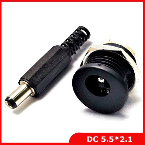 20pcs 2 1x5 5mm DC Power Female Plug Jack Male Plug Jack Connector