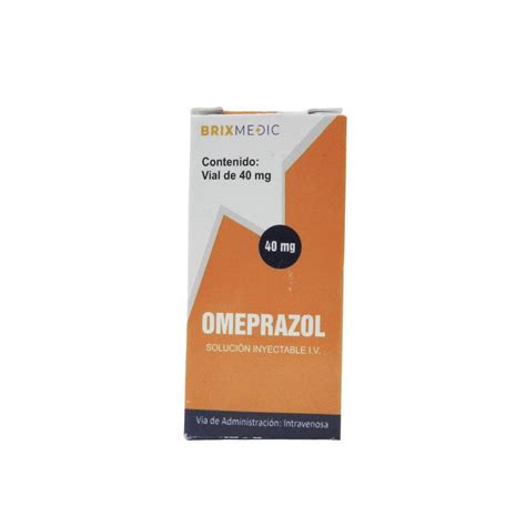 Omeprazol 40 Mg SoluciÓn Inyectable Iv Brix Medic Productos