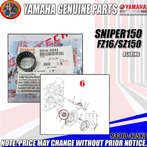 Sniper Fz Sz Bearing Ygp Genuine X Shopee